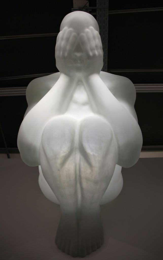 Lichtskulptur Blind Angel auf der Art Basel 2012