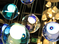 Leuchter Glas - Glaslampe - Lampen - Licht imm Möbelmesse 2011