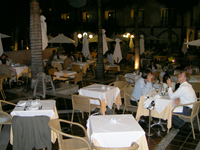 Hotelrestaurant romantische Beleuchtung