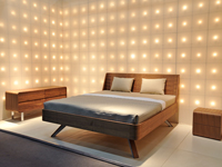 Wandleuchten Schlafzimmer auf der imm Möbelmesse